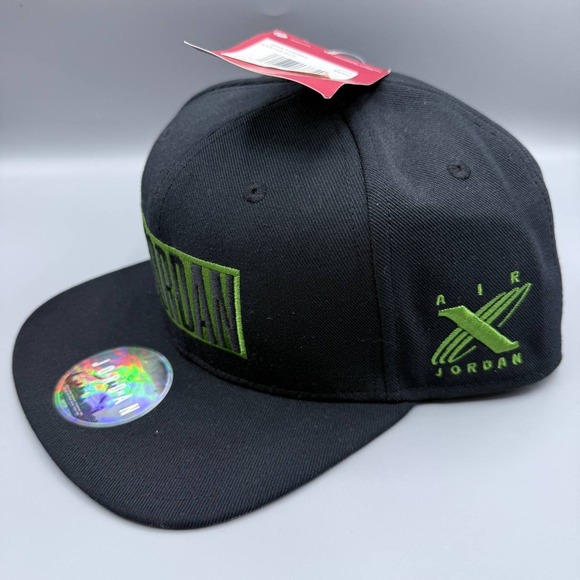 Air Jordan Hat Men Black Embroidered Logo Tinker Jumpman Snap Back Cap New - Picture 3 of 8